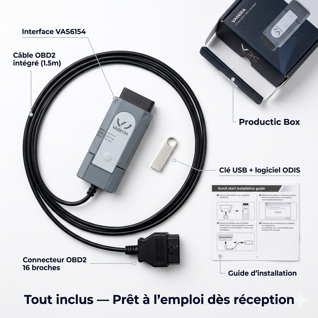 VAS6154 ODIS connexion WIFI et USB